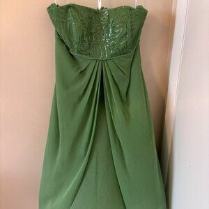 David's Bridal Chiffon Mini Dress